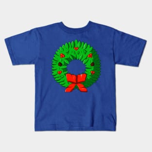 Holiday Wreath Kids T-Shirt